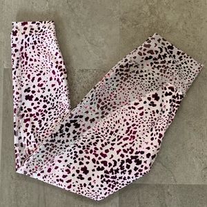 Fabletics PowerHold Leopard Printed Leggings SizeM